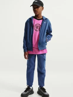 Mystic Navy - Jogging cargo Nike Club+ en poly avec bande