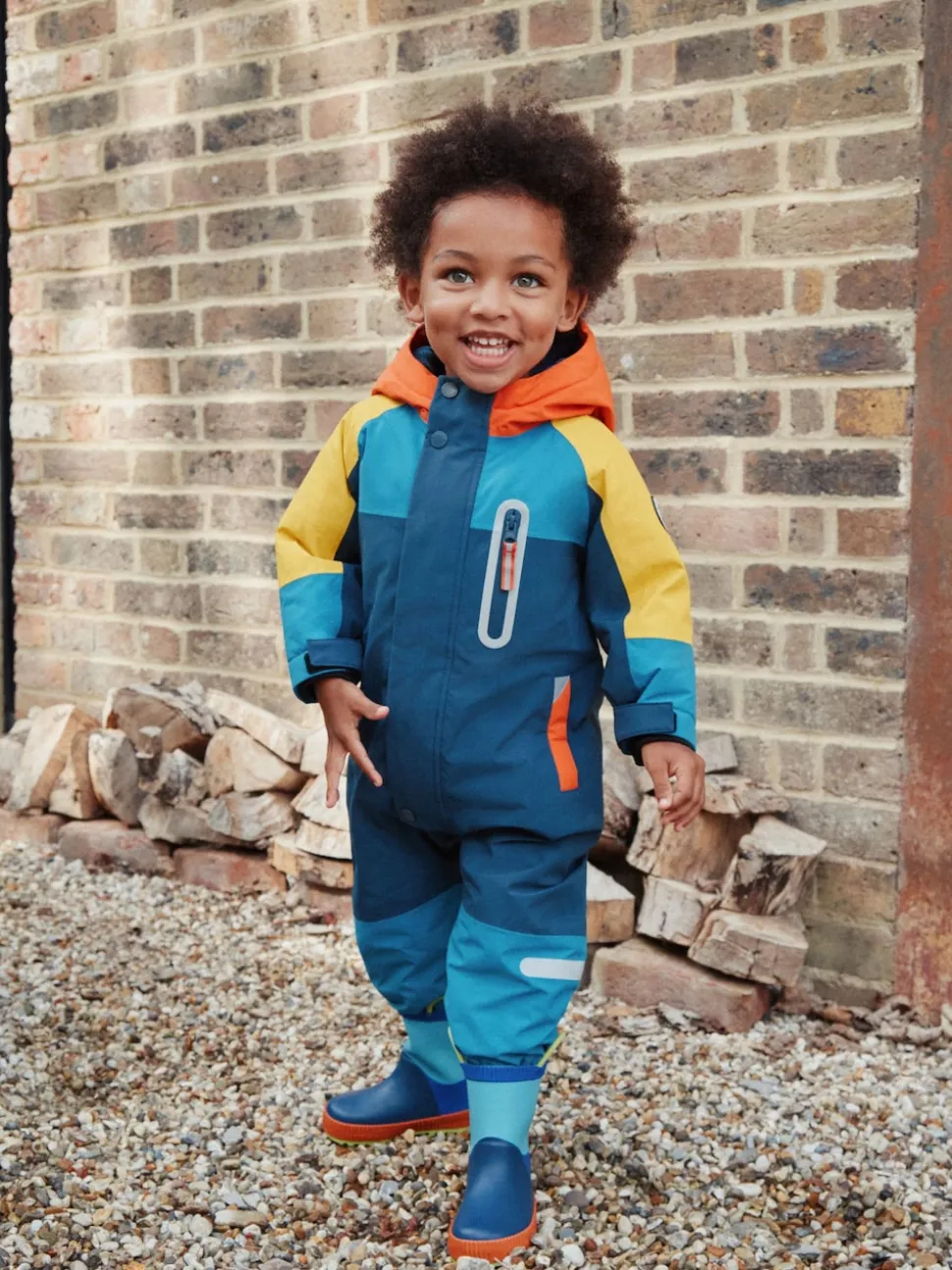 Navy Colourblock (en) - Combinaison de neige imperméable (3mths-7yrs)