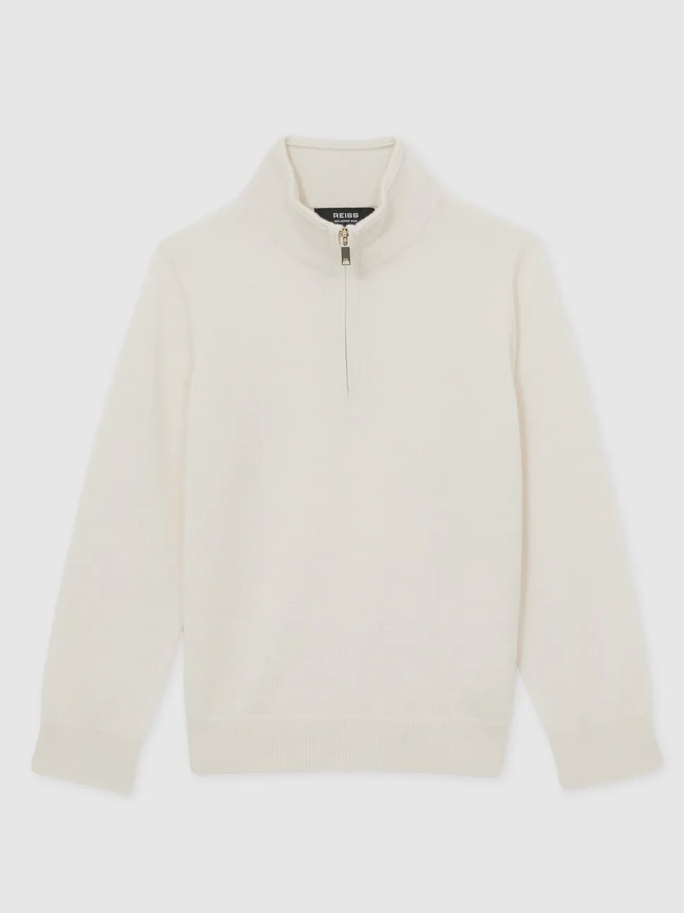 Neige - Pull Reiss Blackhall à quart de zip en laine mérinos