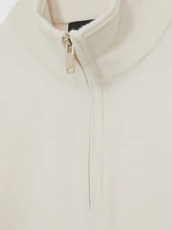 Neige - Pull Reiss Blackhall à quart de zip en laine mérinos