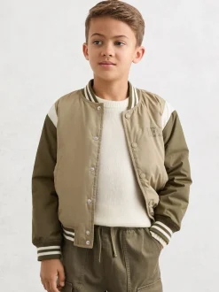 Neige - Pulls Reiss Beech en laine mérinos mélangée à détails côtelés