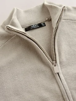 neutre - Cardigan zippé en tricot (3-16ans)