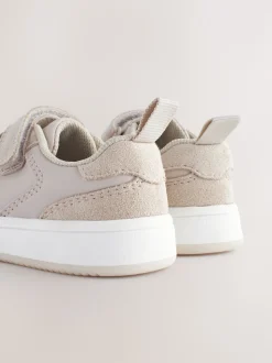 neutre - Chaussures bébé Splash en cuir à fermeture scratch