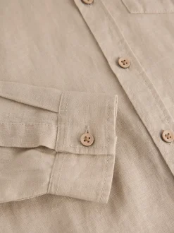 neutre - Chemise manches longues 100% lin (3-16ans)