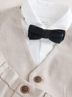 neutre - Ensemble gilet, chemise, short et cravate (3mois9ans)