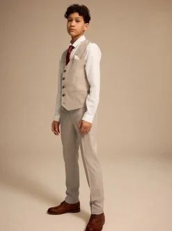 neutre - Ensemble gilet et cravate (12mois-16ans)