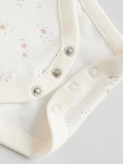 neutre - Lot de 5 bodys bébé à manches longues 100 % coton