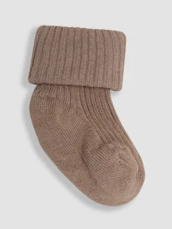 neutre - Lot de 3 paires de chaussettes côtelées JoJo Maman Bébé bébé