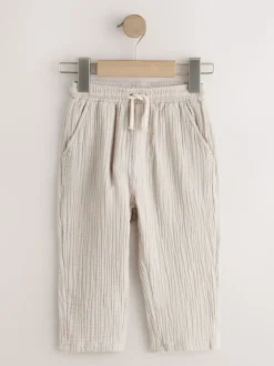 neutre - Pantalons à enfiler texturé doux (3mois-7ans)