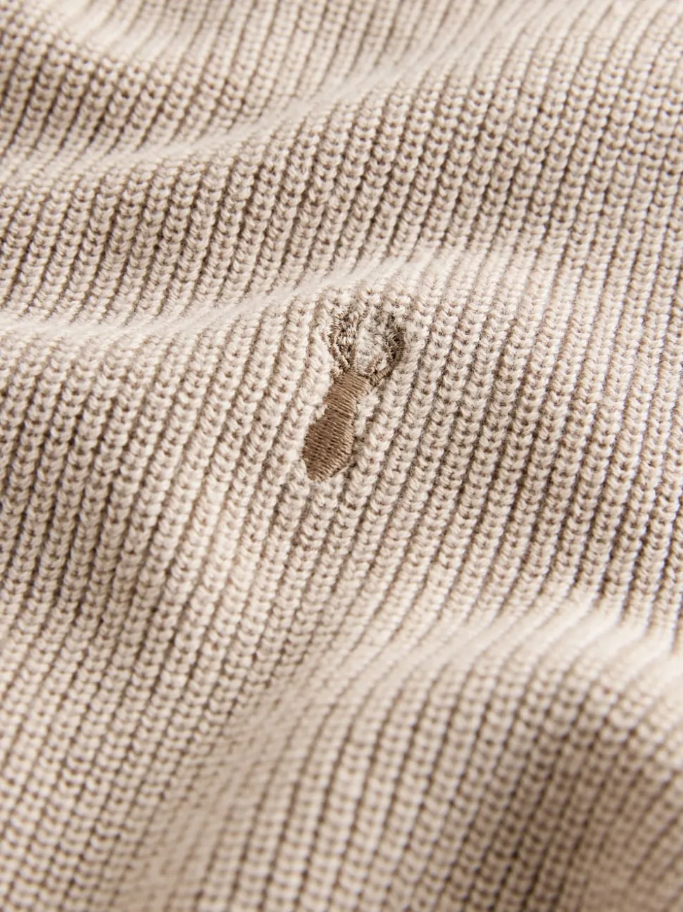 neutre - Pull en maille col rond en coton (3-16ans)