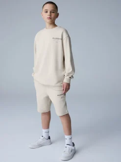 neutre - Sweat-shirt smALLSAINTS oversize Underground Col rond