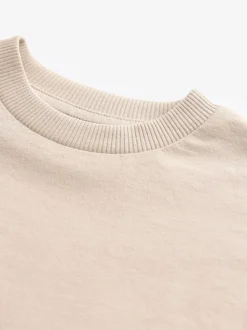 neutre - T-shirt uni Manches courtes (3mths-7yrs)