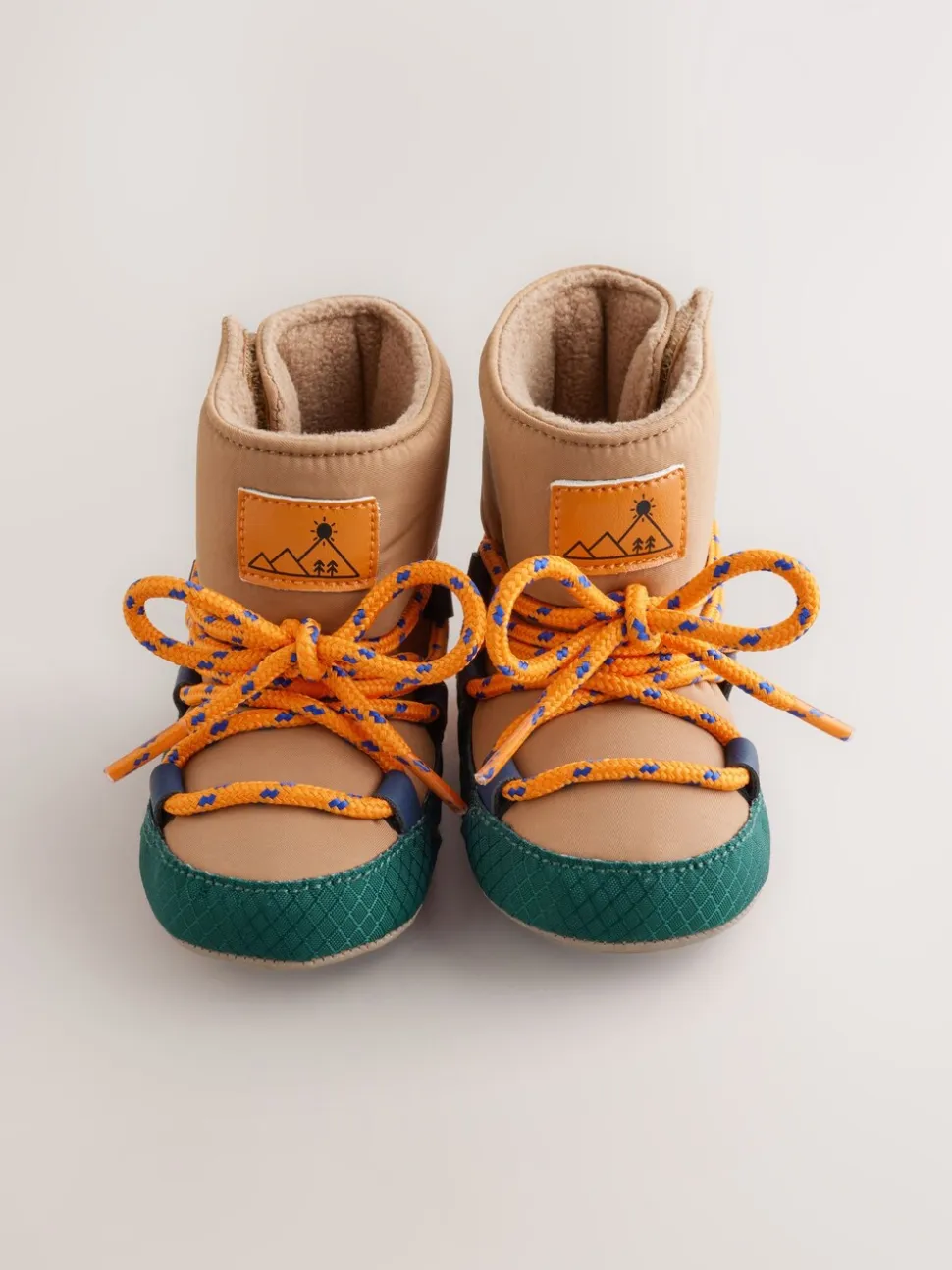 Neutre effet color block - Bottes de neige matelassées bébé (0-2mois)