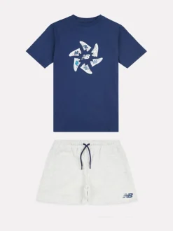 New Balance 327 T-shirts et shorts graphiques Ensemble