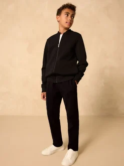 New Noir - Ensemble veste bomber en jersey élégant et jogging (3-16ans)