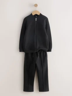 New Noir - Ensemble veste bomber en jersey élégant et jogging (3-16ans)