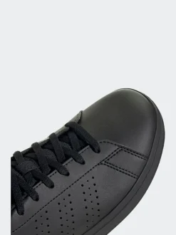 Noir - adidas Advantage Base 2.0 Baskets Dentelle Junior