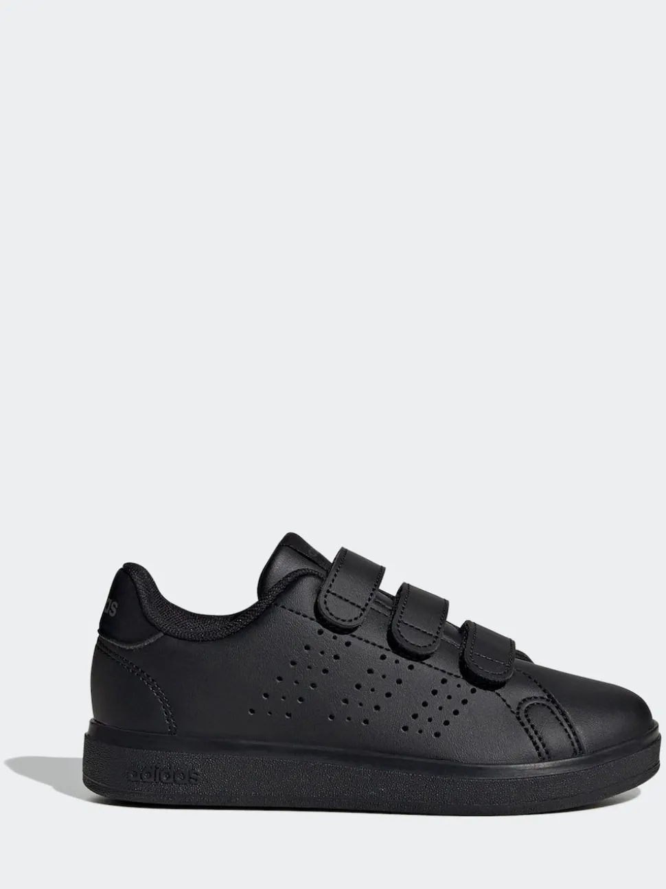 Noir - adidas Advantage Base 2.0 Baskets enfant à crochets et boucles