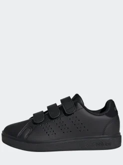 Noir - adidas Advantage Base 2.0 Baskets enfant à crochets et boucles