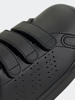 Noir - adidas Advantage Base 2.0 Baskets enfant à crochets et boucles