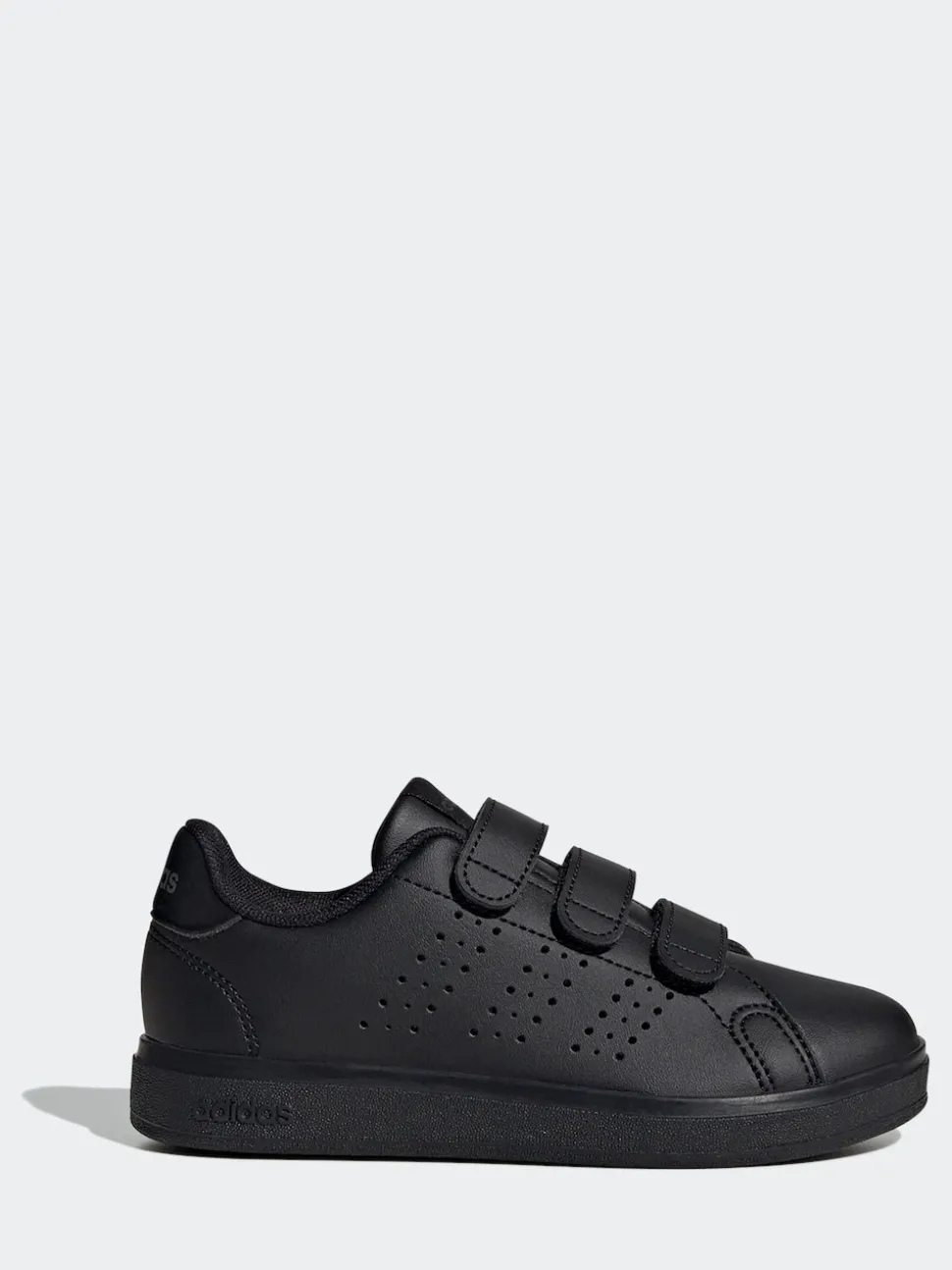 Noir - adidas Advantage Base 2.0 Baskets enfant à crochets et boucles