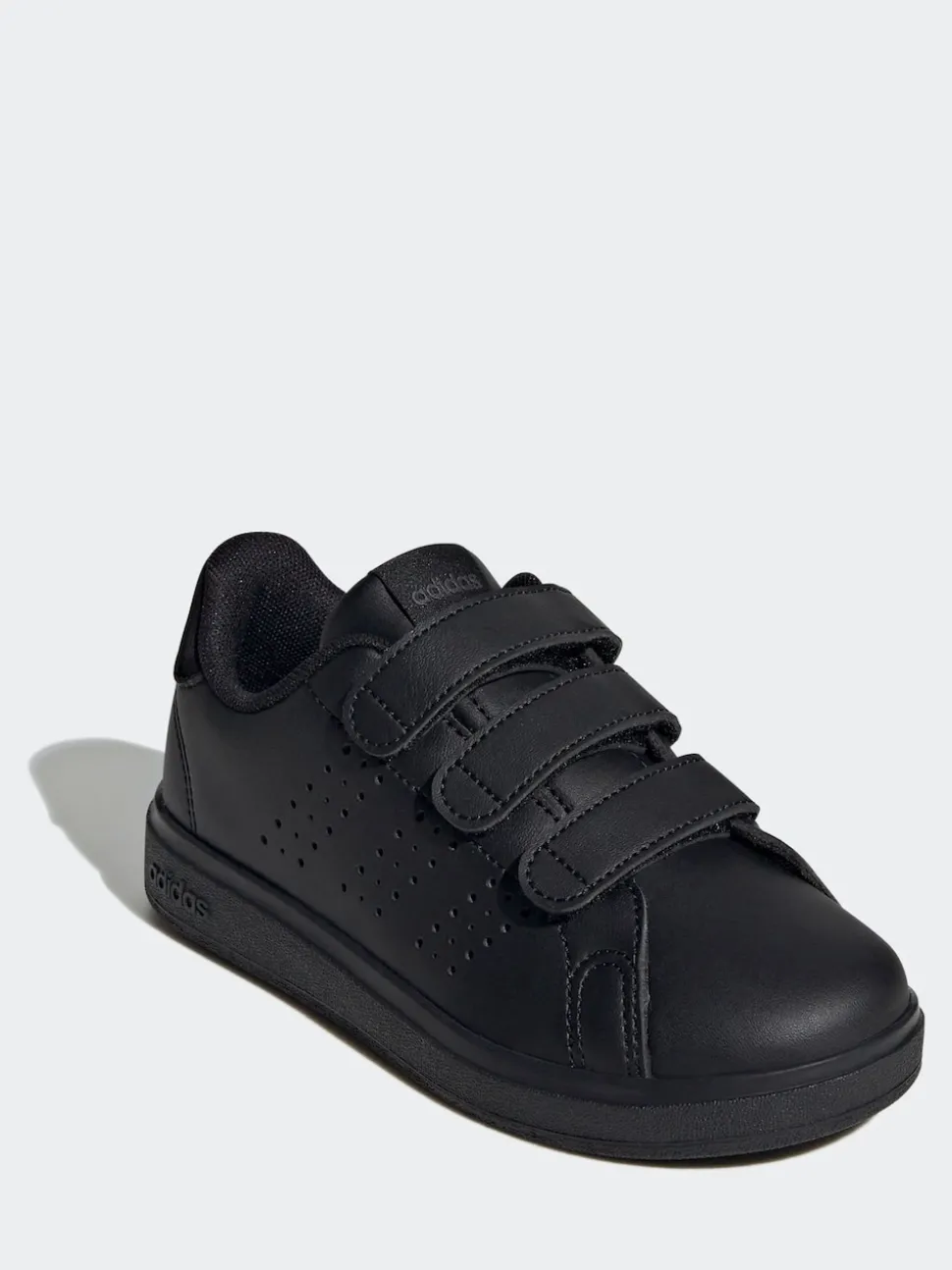 Noir - adidas Advantage Base 2.0 Baskets enfant à crochets et boucles