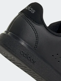 Noir - adidas Advantage Base 2.0 Baskets enfant à crochets et boucles