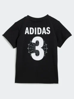 Noir - adidas Ensemble t-shirt et short Marvel Spider-Man bébé