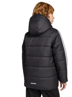 Noir - adidas Essentials Veste matelassée à 3rayures pour enfant