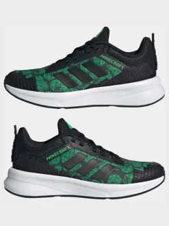 Noir - adidas Minecraft Fortarun 4.0 Baskets junior