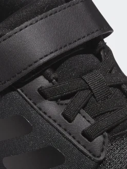 Noir - adidas Tensaur Run 2.0 Baskets enfant à crochets et boucles