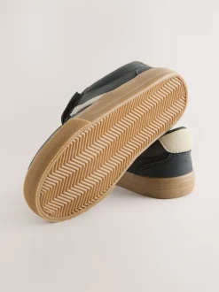 Noir - Baskets à lacets élastiques à fermeture tactile