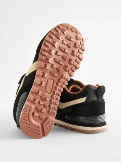 Noir - Baskets à lacets élastiques à une bride