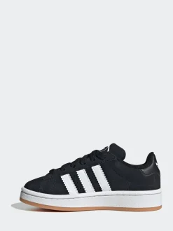 Noir - Baskets Adidas Original Campus 00s à lacets élastiques pour enfant