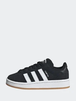 Noir - Baskets Adidas Original Campus 00s à lacets élastiques pour enfant