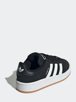 Noir - Baskets Adidas Original Campus 00s à lacets élastiques pour enfant