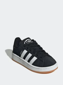 Noir - Baskets Adidas Original Campus 00s à lacets élastiques pour enfant