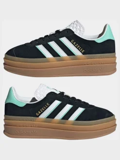 Noir - Baskets Adidas Original Gazelle Bold Junior