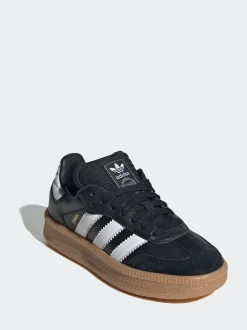 Noir - Baskets adidas Originals Samba XLG en dentelle junior