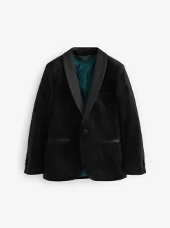 Noir - Blazer en velours (3-16ans)