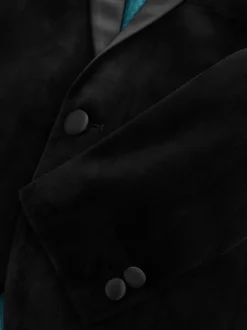 Noir - Blazer en velours (3-16ans)