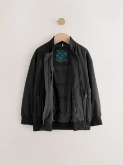 Noir - Blouson aviateur noir habillé (3-16ans)