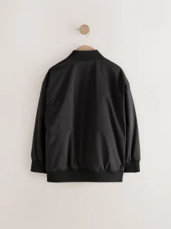 Noir - Blouson aviateur noir habillé (3-16ans)