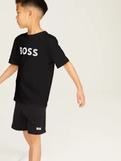 Noir - BOSS T-shirt Logo Manches courtes