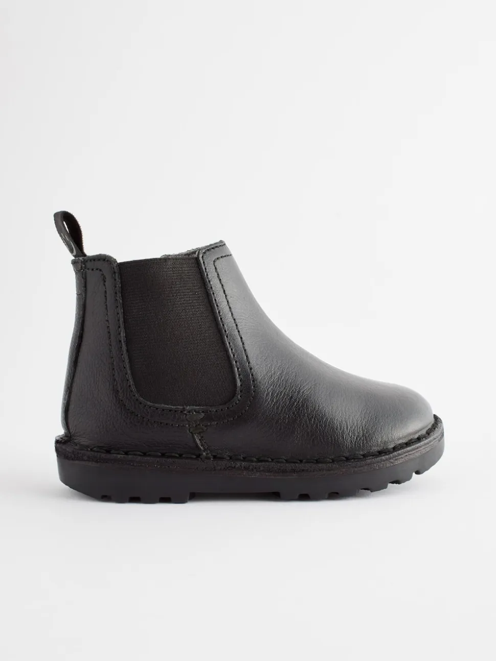Noir - Bottines Chelsea en cuir doublées