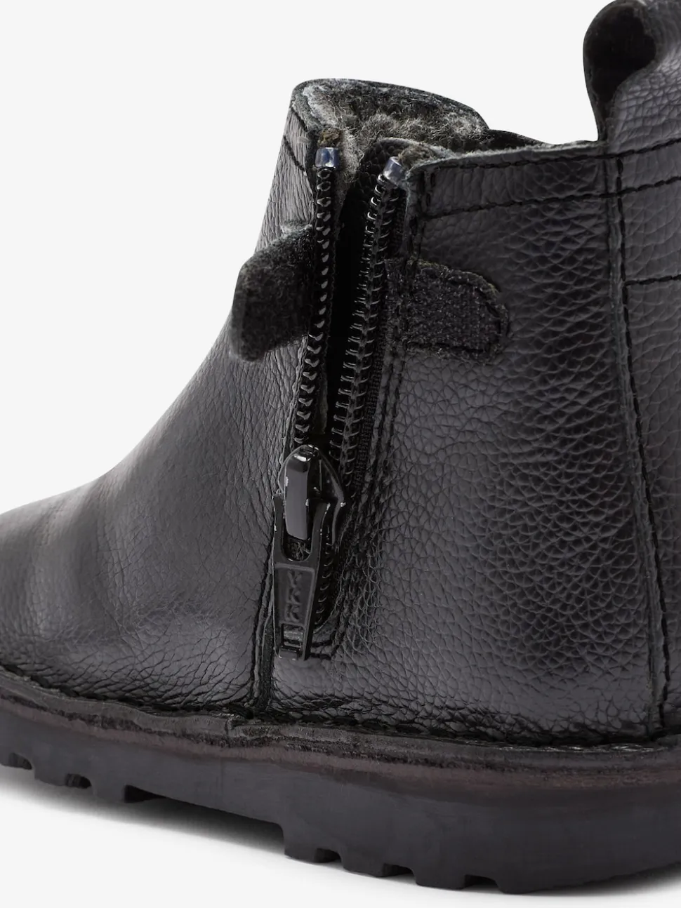 Noir - Bottines Chelsea en cuir doublées