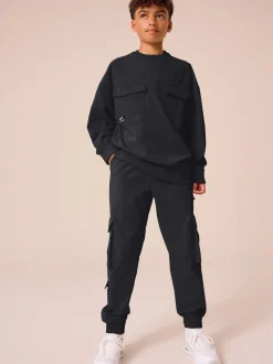 Noir - Cargos Premium Putty Pantalons (3-16yrs)