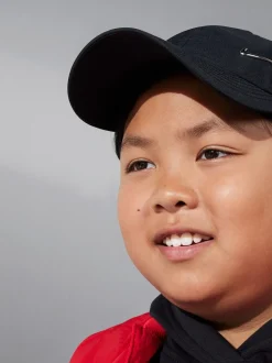 Noir - Casquette Nike Dri-FIT Kids Club en métal non structuré