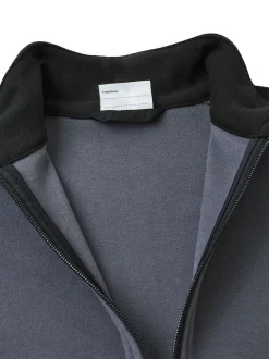 Noir - Chandail Reima en polaire Color-block à col zippé Laduille