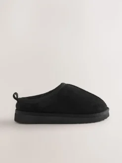Noir - Chaussons mules douillets